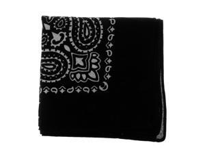 100% Cotton Printed Bandana Head Wrap Scarf Headband Face Mask Black 100% Cotton Printed Bandana Head Wrap Scarf Headband Face Mask Black