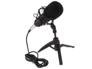 Table Studio Condenser Microphone with Tripod Stand Filter Shield Black Table Studio Condenser Microphone with Tripod Stand Filter Shield Black