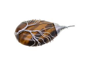 Wire Wrapped Tree of Life Necklace Natural Gemstone Pendant Jewelry Making 1 Wire Wrapped Tree of Life Necklace Natural Gemstone Pendant Jewelry Making 1