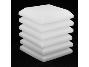 6 Pieces Sound Stop Acoustic Foam Panel Soundproofing Board  Pad White