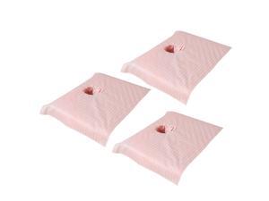 3pcs Cotton Massage Table Face Hole Towel Beauty Bed Cover Sheet Jade Pink 3pcs Cotton Massage Table Face Hole Towel Beauty Bed Cover Sheet Jade Pink