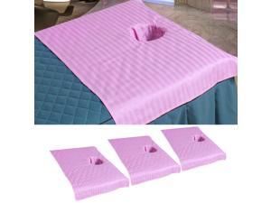 3pcs Cotton Massage Table Face Hole Towel Beauty Bed Cover Sheet Pink 3pcs Cotton Massage Table Face Hole Towel Beauty Bed Cover Sheet Pink