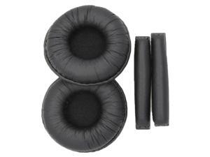 Replacement Ear Pads Cushions +Headband Pad For Sennheiser PX100 PX200 black Replacement Ear Pads Cushions +Headband Pad For Sennheiser PX100 PX200 black