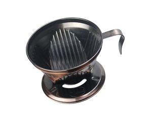 Stainless Steel Pour Over Cone Dripper Coffee Filter Strainer Holder Bronze Stainless Steel Pour Over Cone Dripper Coffee Filter Strainer Holder Bronze