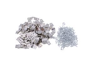 100 Pieces Hanging Picture Photo Mirror Oil Painting Frame Hangers Silver 100 Pieces Hanging Picture Photo Mirror Oil Painting Frame Hangers Silver