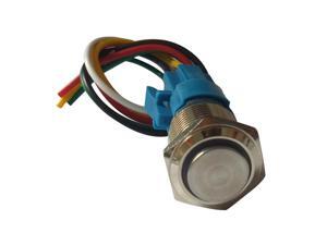 3-6V LED 16mm Momentary Push Button Switch IP65 with Wire Connector Yellow 3-6V LED 16mm Momentary Push Button Switch IP65 with Wire Connector Yellow