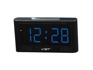2'' Digital LED Alarm Clock Color Display with Backup Battery EU Plug Blue 2'' Digital LED Alarm Clock Color Display with Backup Battery EU Plug Blue