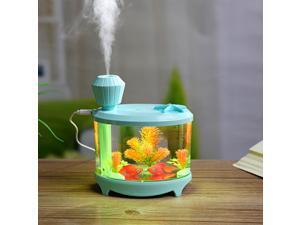 USB Fish Tank Shape Humidifier Air Diffuser Purifier Aroma Mist Maker Blue USB Fish Tank Shape Humidifier Air Diffuser Purifier Aroma Mist Maker Blue