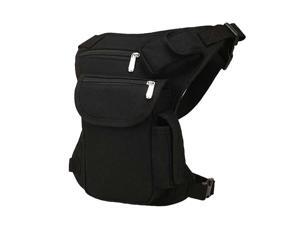 Canvas Drop Waist Leg Bag Motorcycle Rider Belt Waist Fanny Bags Black Canvas Drop Waist Leg Bag Motorcycle Rider Belt Waist Fanny Bags Black
