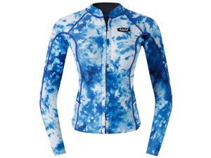 2mm Women Wetsuit Top Jacket UPF 50+ Long Sleeve Rash Guard Blue Camo M 2mm Women Wetsuit Top Jacket UPF 50+ Long Sleeve Rash Guard Blue Camo M