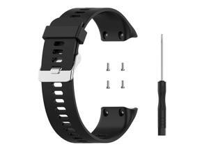 For Garmin Forerunner Replacement Watch Strap Sillion Wrist Watch Band Black For Garmin Forerunner Replacement Watch Strap Sillion Wrist Watch Band Black