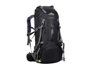 50L Large Hiking Backpack Waterproof Sports Climbing Camping Rucksack Black 50L Large Hiking Backpack Waterproof Sports Climbing Camping Rucksack Black