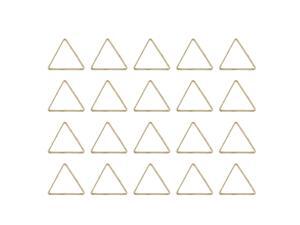 20pcs Alloy Triangle Ring Pendants Charms for Jewelry Making Crafts Bronze 20pcs Alloy Triangle Ring Pendants Charms for Jewelry Making Crafts Bronze