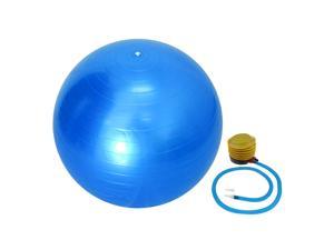55cm Yoga Ball with Pump Anti Burst Exercise Balance Workout Fitness Blue
