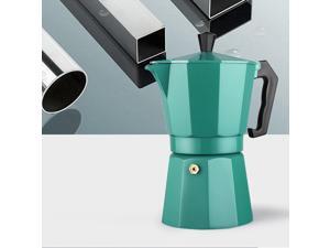 240ml Coffee Pot Aluminum Moka Maker Stove Top Percolator Drip Kettle Green 240ml Coffee Pot Aluminum Moka Maker Stove Top Percolator Drip Kettle Green
