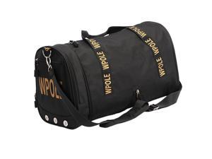 Waterproof Yoga Gym Duffel Bag Sports Handbag with Shoes Compartment Black Waterproof Yoga Gym Duffel Bag Sports Handbag with Shoes Compartment Black