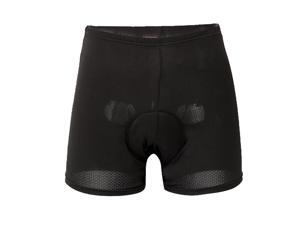 Men Padded Bicycle Cycling Underwear Shorts Sponge Gel Breathable Black L Men Padded Bicycle Cycling Underwear Shorts Sponge Gel Breathable Black L