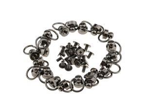 20 Pieces Pacifier Pull Ring Rivets Studs Spikes for Leather Bag 9mm Gray 20 Pieces Pacifier Pull Ring Rivets Studs Spikes for Leather Bag 9mm Gray