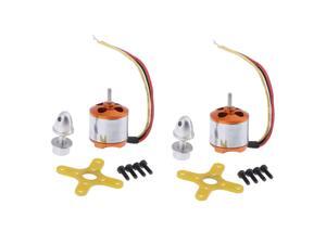 2 Sets A1510 2200KV Brushless Drone Outrunner Motor for RC Aircraft 2 Sets A1510 2200KV Brushless Drone Outrunner Motor for RC Aircraft
