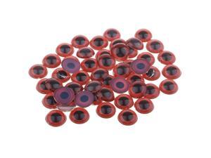50 Pieces Plastic Flatback Domed Eyes for DIY Animal Dolls Bear Making 12mm 50 Pieces Plastic Flatback Domed Eyes for DIY Animal Dolls Bear Making 12mm