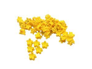 50pcs Floral Mini Hair Claw Clip Hair Pin for Baby Girl Yellow 50pcs Floral Mini Hair Claw Clip Hair Pin for Baby Girl Yellow