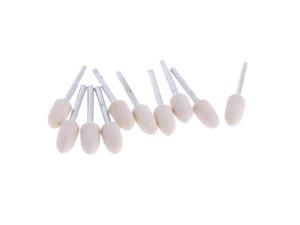 10Pcs 3mm Shank Coned Felt Head Grinding Mounted Point Polishing Tool 8mm 10Pcs 3mm Shank Coned Felt Head Grinding Mounted Point Polishing Tool 8mm