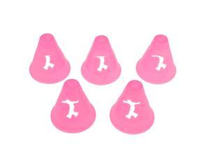5Pcs Hollow-out Bright Pink Slalom Cones for Slalom Skating Cone Skating 5Pcs Hollow-out Bright Pink Slalom Cones for Slalom Skating Cone Skating