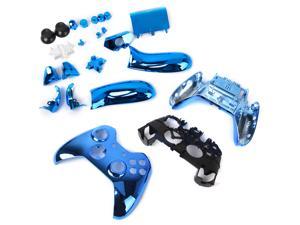 Metal Plated Full Housing Shell Case Kit Replacement Parts for Xbox One Wireless Controller  Blue