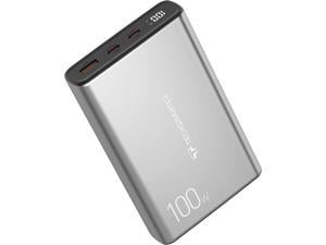 TECHSMARTER 20000mah 130W Dual USBC PD Power Bank with 45W Samsung Super Fast Charging Portable Charger Compatible with iPhone Galaxy iPad MacBook Chromebook Steam Deck Dell HP