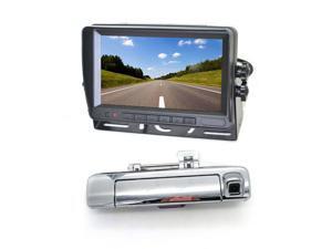 Brake Light Reverse Backup Camera 7 Inch Clip-on Rear View Mirror Monitor for Nissan NV 1500 2500 3500 Van Vardsafe VS503K
