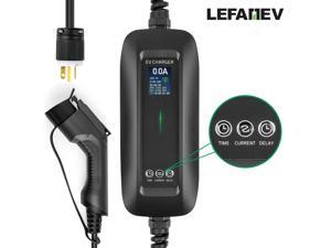 LEFANEV EV Charger Level 2 Portable Electric Vehicle Charger, Timing, Delay, Multi-Current(6/8/10/13/16A), Wide Voltage (100-250V),25ft Charging Cable, Compatible with Most SAE J1772 Electric Cars LEFANEV EV Charger Level 2 Portable Electric Vehicle Charger, Timing, Delay, Multi-Current(6/8/10/13/16A), Wide Voltage (100-250V),25ft Charging Cable, Compatible with Most SAE J1772 Electric Cars