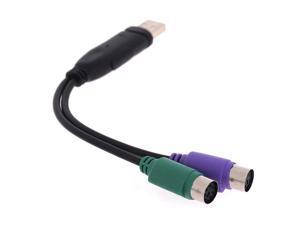 USB To PS/2 PS2 Male to Female Cable Adapter Converter Use USB to PS2 Cord Converter Adapter For Keyboard Mouse USB To PS/2 PS2 Male to Female Cable Adapter Converter Use USB to PS2 Cord Converter Adapter For Keyboard Mouse