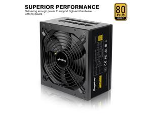 Segotep 750W Power Supply 80 Plus Gold Certified ATX Gaming PSU Fully Modular with 140mm Smart Fan