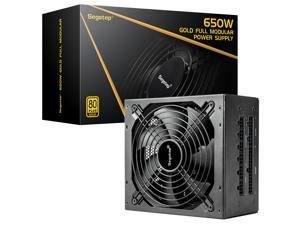 Segotep 650W Power Supply Fully Modular 80 Plus Gold PSU with Silent 140mm Fan Segotep 650W Power Supply Fully Modular 80 Plus Gold PSU with Silent 140mm Fan