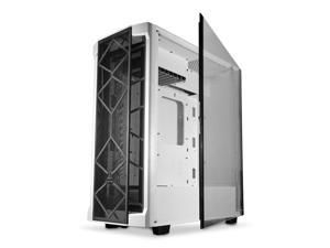 Segotep Phoenix White T1 E-ATX Full-Tower PC Gaming Case Tempered Glass Side Panel, Cable Management/Optional 360mm Water Cooling, Supports up to 7 Fans