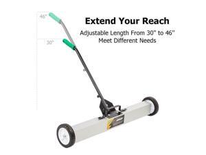 36" Magnetic Sweeper w/ Wheels, Magnetic Sweeper Pickup Tool, Adjustable Handle 36" Magnetic Sweeper w/ Wheels, Magnetic Sweeper Pickup Tool, Adjustable Handle