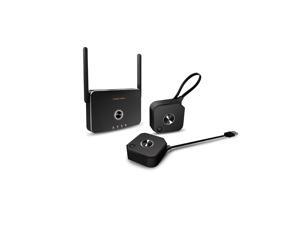 QuattroPod Mini | 5G WiFi Wireless Presentation Facility HDMI Transmitter & Receiver for Streaming 4K from Laptop, PC, Smartphone to HDTV/Projector (2T1R) QuattroPod Mini | 5G WiFi Wireless Presentation Facility HDMI Transmitter & Receiver for Streaming 4K from Laptop, PC, Smartphone to HDTV/Projector (2T1R)