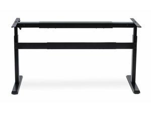 Stand Up Desk with Manual Crank | Frame Only | Black