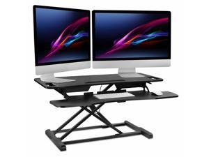 Standing Desk Converter | Height Adjustable 37? Wide Desktop