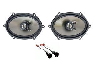 6x8" Front Speaker Replacement Kit For 1999-2004 Ford F-250/350/450/550