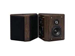 SXBP2W Home Theater Bipolar Surround Sound Speakers Natural Walnut