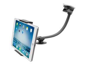 Tablet Car Mount Holder 13 Gooseneck Extension Long Arm Suction Cup Mount for 711 inch Tablet Cell Phone Holder for SUV Truck Vehicle Lift Uber  Windshield Window Mount for iPad 2in1
