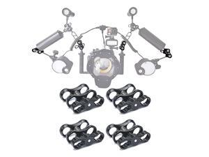 4 PCS x 1 Inch Aluminum Standard Long Ball Clamp Mount for Underwater Diving Light Arm SystemWork with Ram Mounts 4 PCS x 1 Inch Aluminum Standard Long Ball Clamp Mount for Underwater Diving Light Arm SystemWork with Ram Mounts