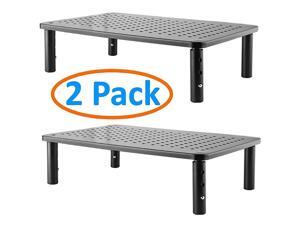 Pack Premium Laptop PC Monitor Stand with Sturdy Stable Black Metal Construction Fashionable Riser Height Adjustable with NonSkid Rubber Perfect for Computer Monitor iMac Stand or Computer Shelf Pack Premium Laptop PC Monitor Stand with Sturdy Stable Black Metal Construction Fashionable Riser Height Adjustable with NonSkid Rubber Perfect for Computer Monitor iMac Stand or Computer Shelf
