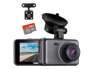 Dash Cam Front Rear and Inside 1080P Three Channels with IR Night Vision Car Camera SD Card Included Dashboard Camera Dashcam for Cars HDR Motion Detection and G-Sensor for Car, Taxi, Uber Dash Cam Front Rear and Inside 1080P Three Channels with IR Night Vision Car Camera SD Card Included Dashboard Camera Dashcam for Cars HDR Motion Detection and G-Sensor for Car, Taxi, Uber