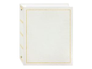 SelfStick 3Ring Photo Album 100 Pages 50 Sheets White