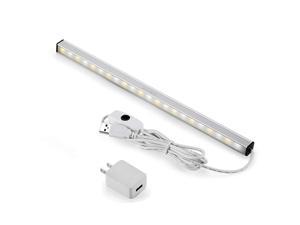 Dimmable LED Under Cabinet Lighting Memory Function 12inch Neutral White 5000K 3M and Magnet Mounted UL Listed Plug USB Powered LED Closet Light Bar Under Counter Lighting With UL Plug