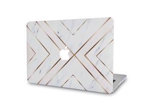 Laptop Case for MacBook Air 11quot A1465 A1370 Rubberized Plastic Hard Shell Cover White Marble Gold Stripes Laptop Case for MacBook Air 11quot A1465 A1370 Rubberized Plastic Hard Shell Cover White Marble Gold Stripes