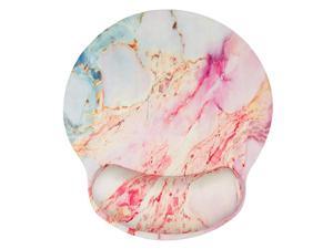 Memory Foam Mousepad with Wrist Support Design Ergonomic Mouse Pad Comfortable Wrist Rest NonSlip PU Base Mouse Mat Marble Pink Memory Foam Mousepad with Wrist Support Design Ergonomic Mouse Pad Comfortable Wrist Rest NonSlip PU Base Mouse Mat Marble Pink