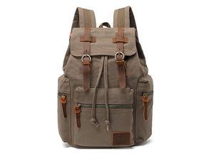 High Capacity Canvas Vintage Backpack for School Hiking Travel 12156quot Laptop High Capacity Canvas Vintage Backpack for School Hiking Travel 12156quot Laptop